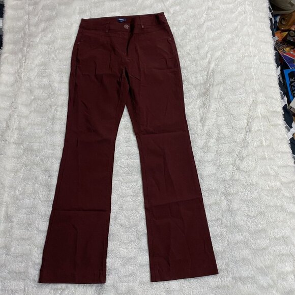 Reitmans Jeans Womens Size 9 Burgundy Polyester Stertch Bootcut Mid-Rise Pockets - Picture 7 of 12